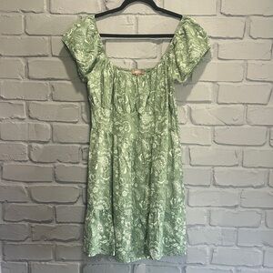NEW Green Floral Women's Dress size XL